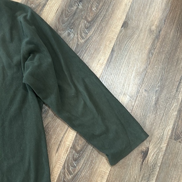 North Face mens pullover fleece size XXL Dark Green - Picture 10 of 11